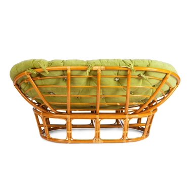 Диван Tetchair MAMASAN/МАМАСАН 23/02 W /с подушкой/ подушка 182х119 см, 169х102х80 см, Pecan орех, флок, олива, 23