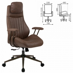 Кресло руководителя BRABIX BRABIX PREMIUM Arizona EX-573 Коричневый