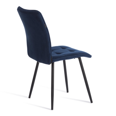Стул обеденный Tetchair Bari велюр, 46х55х89, Blue синий