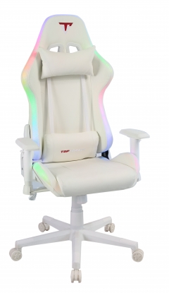 Кресло спортивное с подсветкой Stool Group TopChairs GMM-080 белый