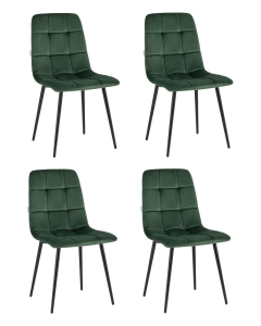 Стул Stool Group Одди велюр зеленый 4 шт. комплект