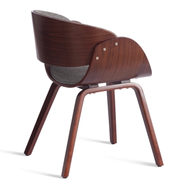 Стул Tetchair LANDO mod.8036 дерево / ткань, 59х53х75 см, орех/серый, Aimcasa 28