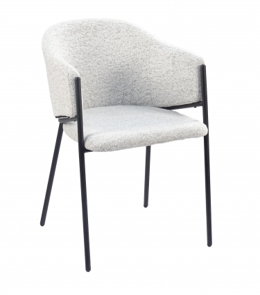 Стул обеденный Stool Group Carmel букле бело-серый
