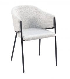 Стул обеденный Stool Group Carmel букле бело-серый