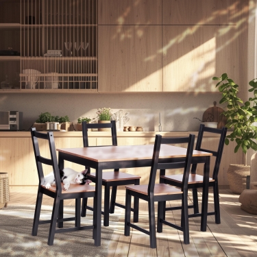Стул Tetchair Соната / Sonata chair массив сосны, антик/черный