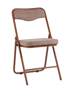 Стул складной мягкий Stool Group Джонни рогожка капучино каркас капучино