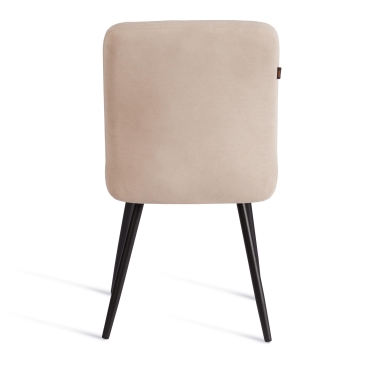 Стул обеденный Tetchair Medeo LT, велюр, бежевый/черный, 7, 45х56х89 см