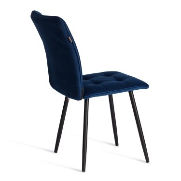 Стул обеденный Tetchair Bari LT, велюр, Blue синий, 41х55х89 см
