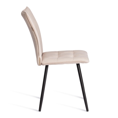 Стул обеденный Tetchair Bari LT, велюр, бежевый/черный, 7, 41х55х89 см