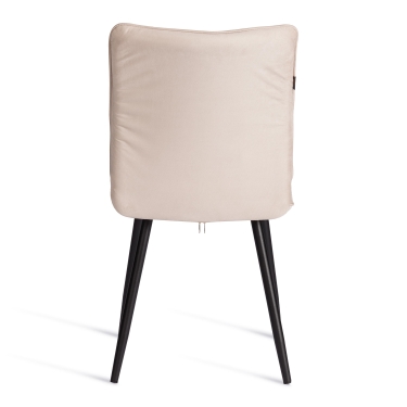 Стул обеденный Tetchair Bari LT, велюр, бежевый/черный, 7, 41х55х89 см