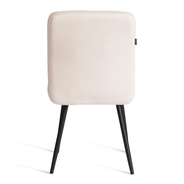 Стул обеденный Tetchair Medeo LT, велюр, молочный/черный, 4, 45х56х89 см