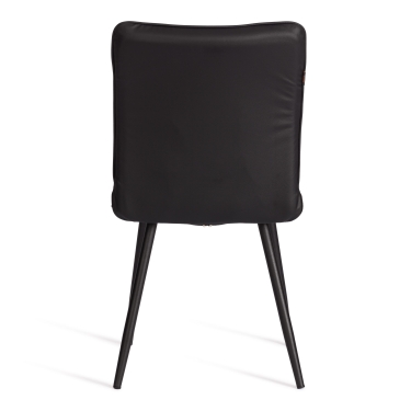 Стул обеденный Tetchair Bari LT, экокожа, черная, 41х55х89 см
