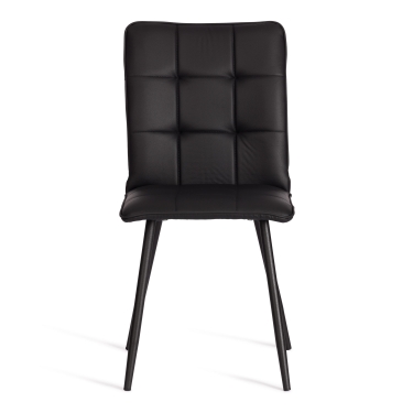 Стул обеденный Tetchair Bari LT, экокожа, черная, 41х55х89 см
