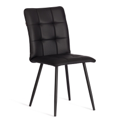 Стул обеденный Tetchair Bari LT, экокожа, черная, 41х55х89 см