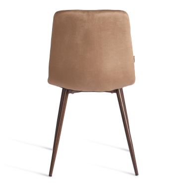Стул Tetchair CHILLY mod. JSC-220 Велюр/металл , 44,5х52,5х88 см, Brown коричневый HLR11 / орех