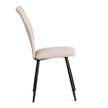 Стул обеденный Tetchair La Rousse NEW, велюр, бежевый/черный, 7, 45x55x93 см
