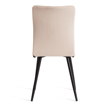 Стул обеденный Tetchair La Rousse NEW, велюр, бежевый/черный, 7, 45x55x93 см