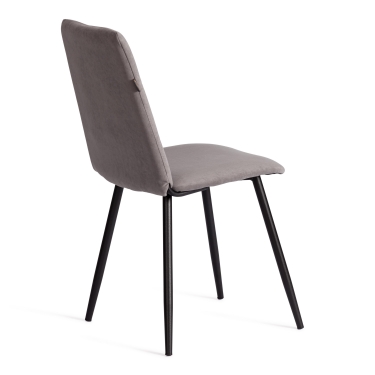 Стул обеденный Tetchair Asti TREND, велюр, серый/черный, 29, 47х54х86 см