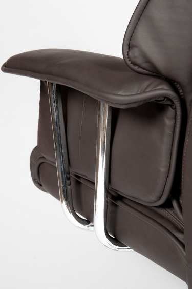 Кресло офисное Норден Президент H-1133-322 leather Темно-коричневый