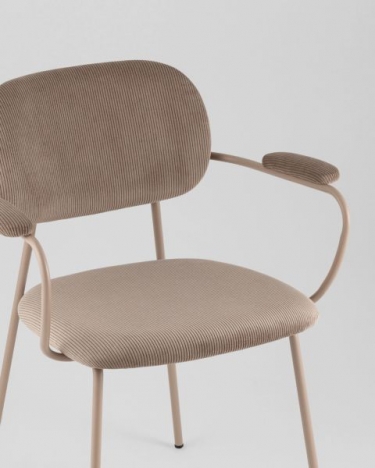 Стул Stool Group Кэрол коричневый бежевые ножки