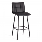 Барный стул Tetchair Bari/Бари экокожа , черный, 45х56х110 см