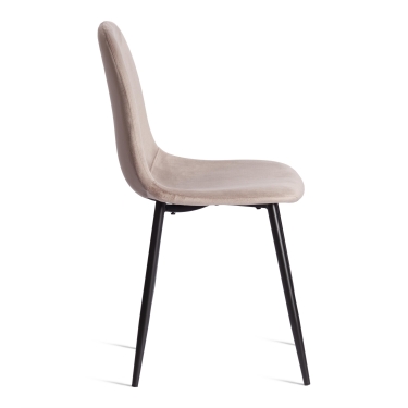 Стул Tetchair BREEZE mod. 4724 Велюр/металл , 44 х 53 х 87 см, Coffee кофейный HLR9 / черный