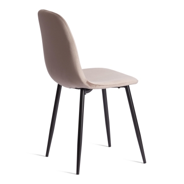 Стул Tetchair BREEZE mod. 4724 Велюр/металл , 44 х 53 х 87 см, Coffee кофейный HLR9 / черный