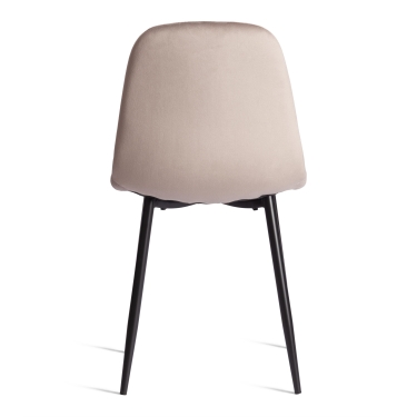 Стул Tetchair BREEZE mod. 4724 Велюр/металл , 44 х 53 х 87 см, Coffee кофейный HLR9 / черный