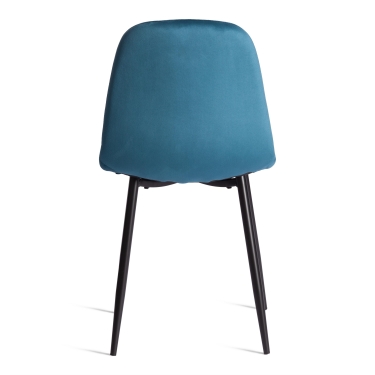 Стул Tetchair BREEZE mod. 4724 Велюр/металл , 44 х 53 х 87 см, Dark turquoise темно-бирюзовый HLR62 / черный