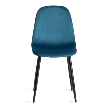 Стул Tetchair BREEZE mod. 4724 Велюр/металл , 44 х 53 х 87 см, Dark turquoise темно-бирюзовый HLR62 / черный