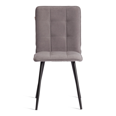 Стул обеденный Tetchair Bari LT, велюр, серый/черный, 29, 41х55х89 см