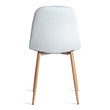 Стул Tetchair BREEZE mod. 4724 Велюр/металл , 44 х 53 х 87 см, Aquamarine аквамарин HLR16 / натуральный