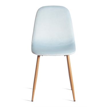 Стул Tetchair BREEZE mod. 4724 Велюр/металл , 44 х 53 х 87 см, Aquamarine аквамарин HLR16 / натуральный