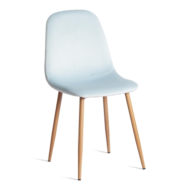Стул Tetchair BREEZE mod. 4724 Велюр/металл , 44 х 53 х 87 см, Aquamarine аквамарин HLR16 / натуральный