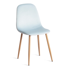 Стул Tetchair BREEZE mod. 4724 Велюр/металл , 44 х 53 х 87 см, Aquamarine аквамарин HLR16 / натуральный