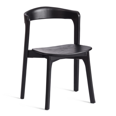 Стул Tetchair ASGARD дерево вяз, черный, 48х43х76 см