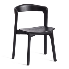 Стул Tetchair ASGARD дерево вяз, черный, 48х43х76 см