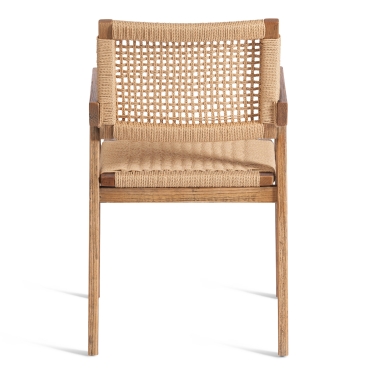 Стул Tetchair VANHEIM дерево вяз/бечевка, Груша 3, 46х45х83 см
