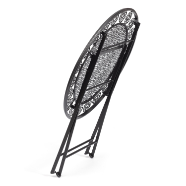 Стол Tetchair Patio PL08-11139 стальной сплав, черный, 70х75 см