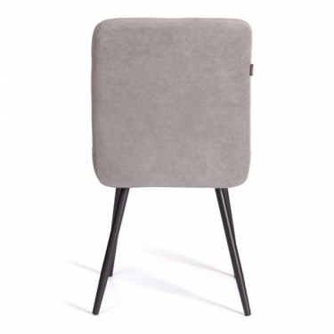Стул обеденный Tetchair Medeo LT, флок , серый/черный, 29, 45х56х89 см