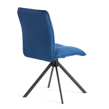 Стул обеденный Tetchair Sweet поворотный механизм 360, велюр, Blue синий