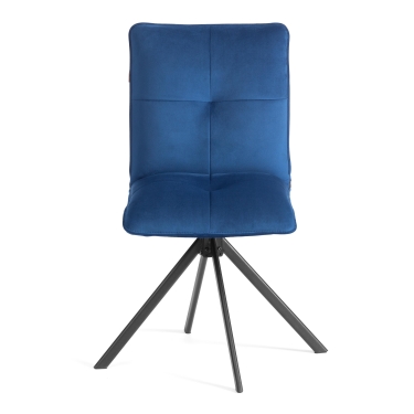 Стул обеденный Tetchair Sweet поворотный механизм 360, велюр, Blue синий