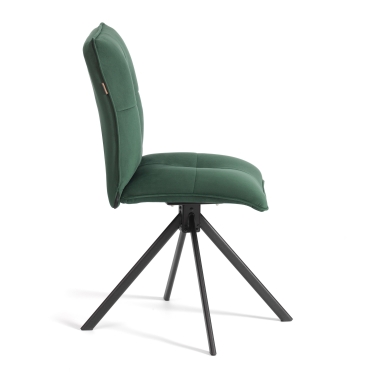 Стул обеденный Tetchair Sweet поворотный механизм 360, велюр, Deep Forest изумруд