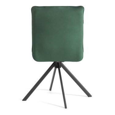 Стул обеденный Tetchair Sweet поворотный механизм 360, велюр, Deep Forest изумруд