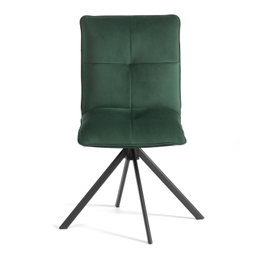Стул обеденный Tetchair Sweet поворотный механизм 360, велюр, Deep Forest изумруд