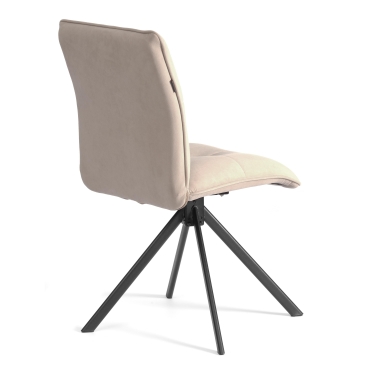 Стул обеденный Tetchair Sweet поворотный механизм 360, велюр, бежевый, 7