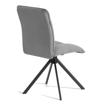 Стул обеденный Tetchair Sweet поворотный механизм 360, велюр, серый, 29
