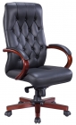 Кресло для руководителя Everprof Everprof Monaco Wood Кожа Черный