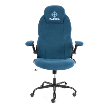 Кресло геймерское Tetchair BAZUKA metalBL велюр, синий, 32