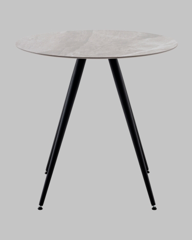 Стол Stool Group Ники круглый столешница керамика Italian light grey 800